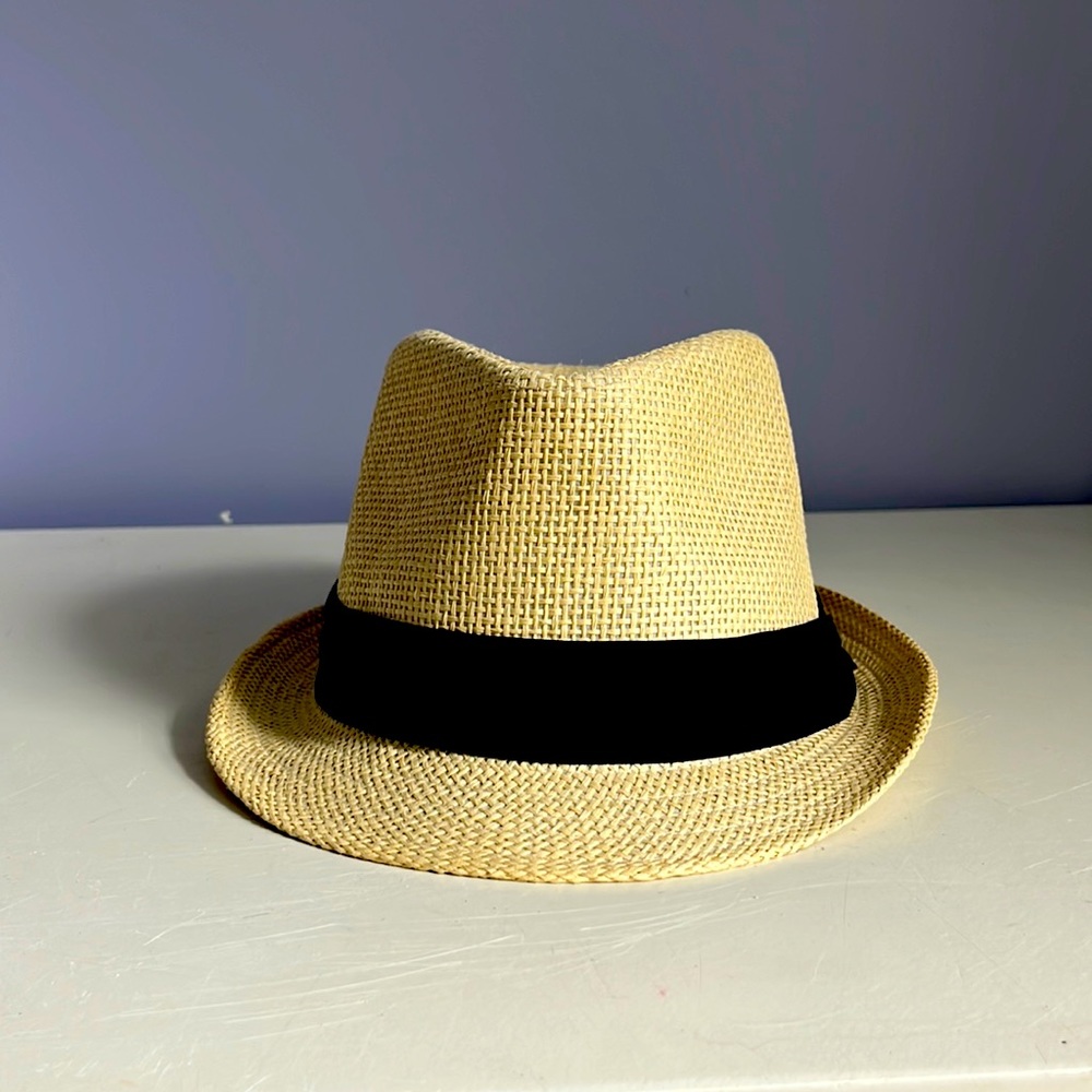 Tan Woven Fedora Hat NWOT
